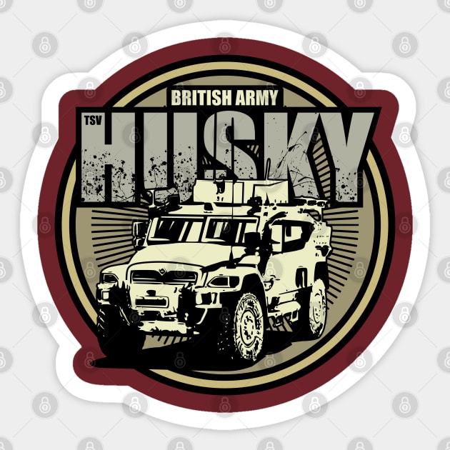 British Army Husky TSV Sticker by TCP